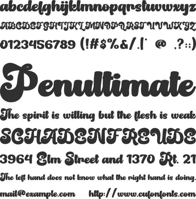 This Vintage One font preview