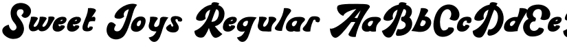 Sweet Joys Regular font
