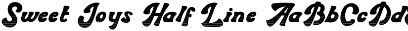 Sweet Joys Half Line font