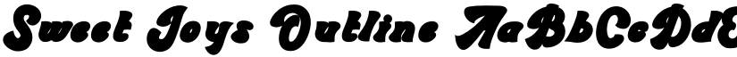 Sweet Joys Outline font