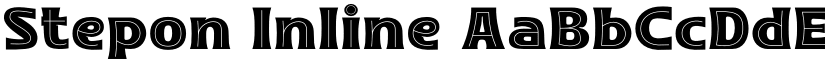 Stepon Inline font