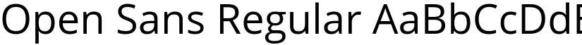 Open Sans Regular font