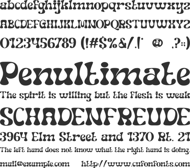 Semisonic font preview
