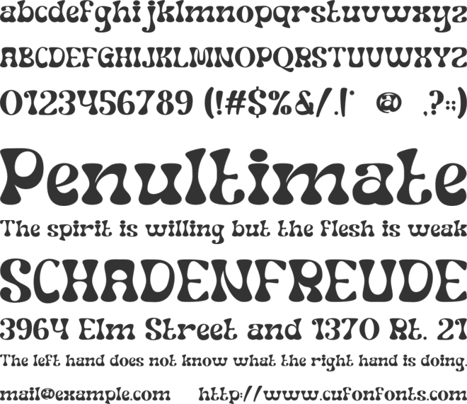 Semisonic font preview