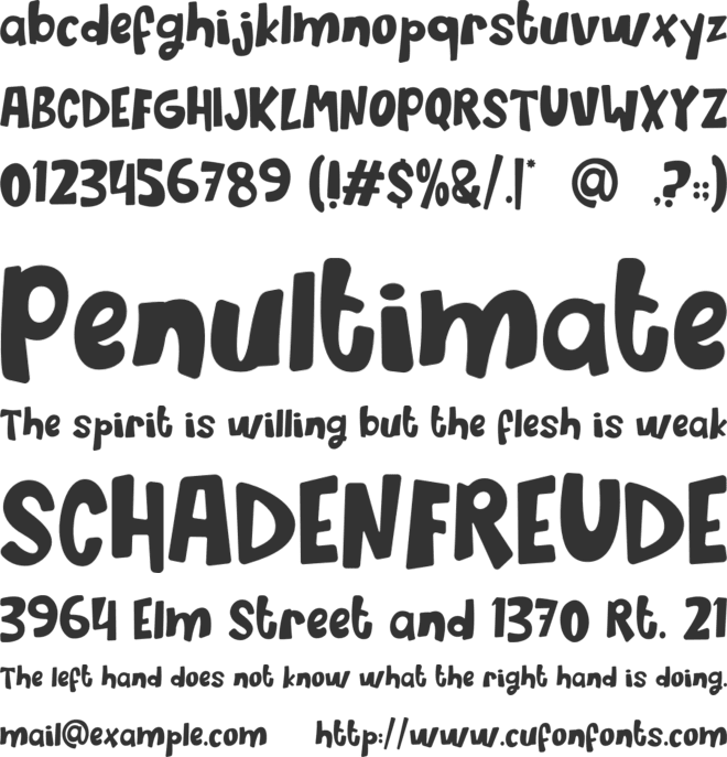 Savage Garden font preview