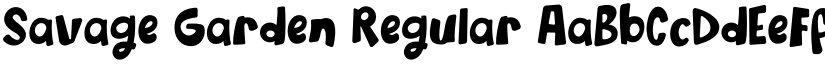 Savage Garden Regular font