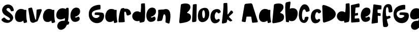 Savage Garden Block font