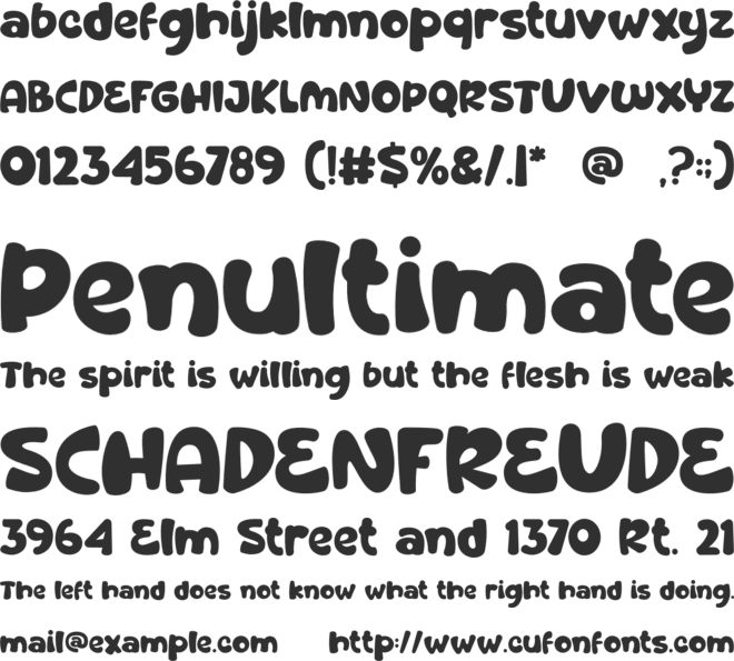 Sandy Toes font preview