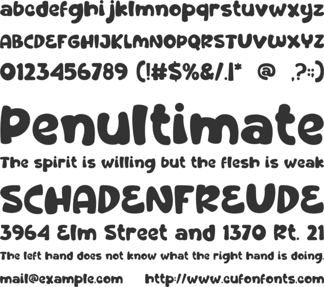 Sandy Toes font preview