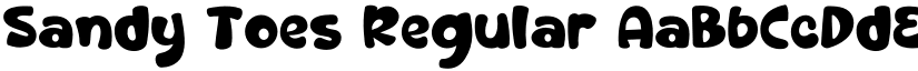 Sandy Toes Regular font