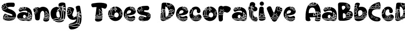 Sandy Toes Decorative font