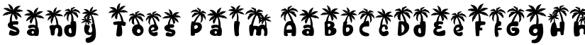 Sandy Toes Palm font