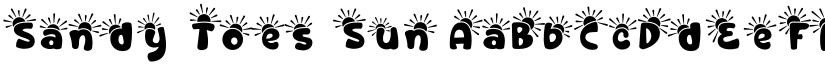 Sandy Toes Sun font
