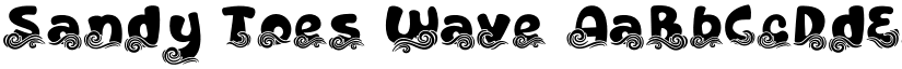 Sandy Toes Wave font