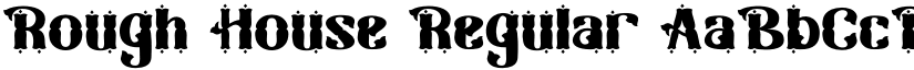 Rough House font download