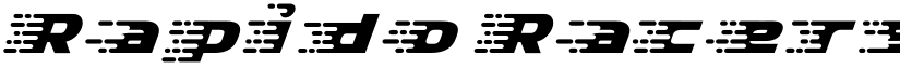 Rapido Racers Eight font