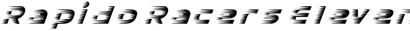 Rapido Racers Eleven font