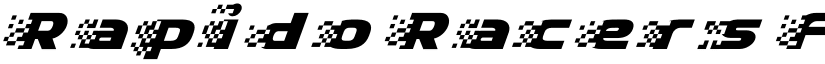 Rapido Racers Five font