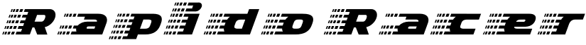 Rapido Racers Nine font