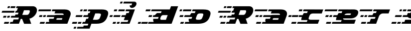 Rapido Racers Six font