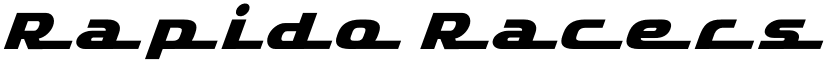 Rapido Racers Three font