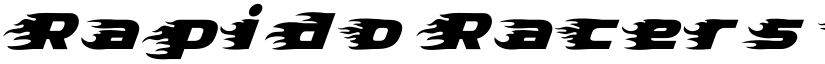 Rapido Racers Twelve font
