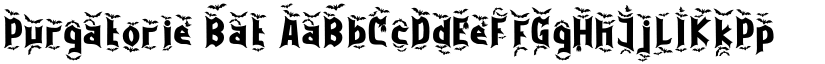 Purgatorie Bat font