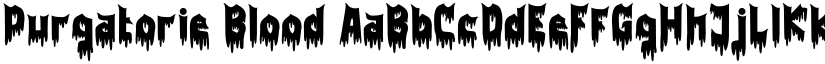 Purgatorie Blood font