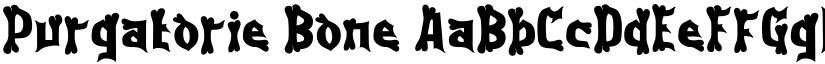 Purgatorie Bone font