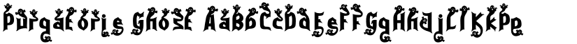 Purgatorie Ghost font