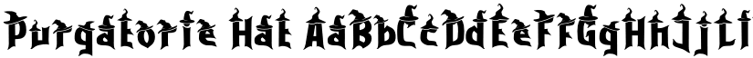 Purgatorie Hat font