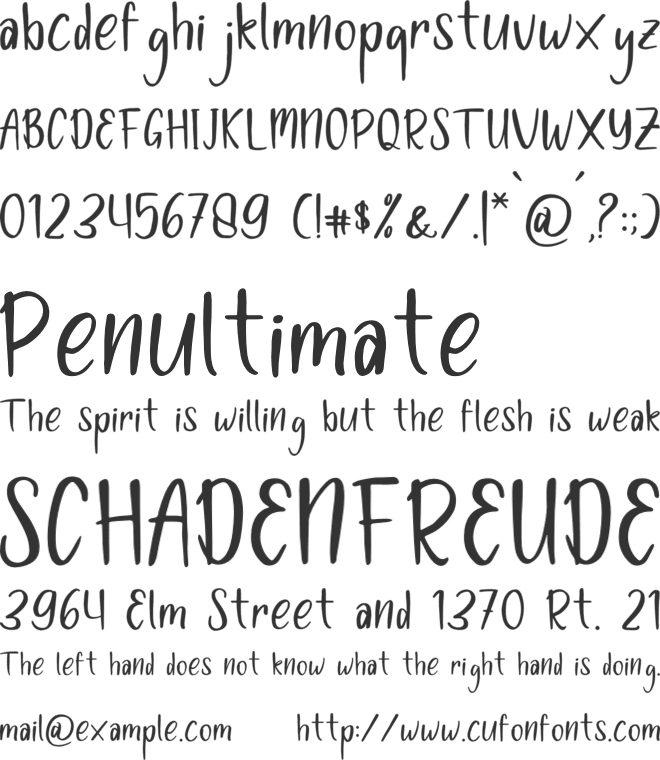 Fladive font preview