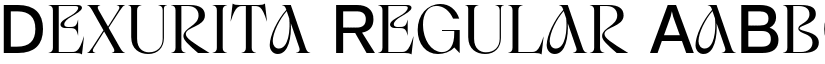 Dexurita Regular font