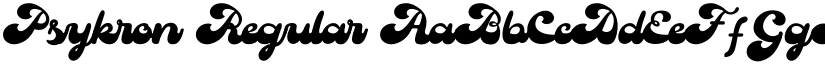 Psykron Regular font
