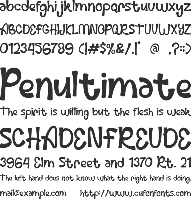 Palm Sunday font preview