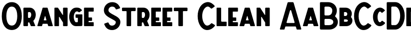 Orange Street Clean font