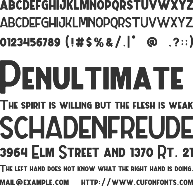 Orange Street font preview