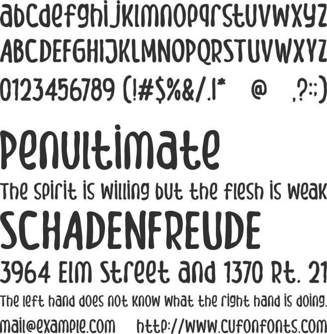 Meow Zilla font preview