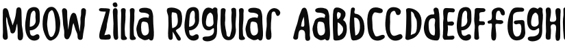 Meow Zilla font download
