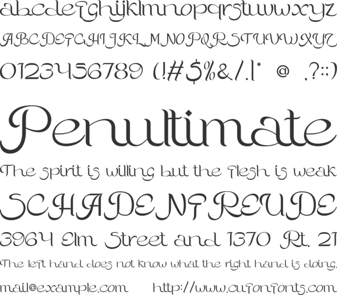 Nadishaq font preview