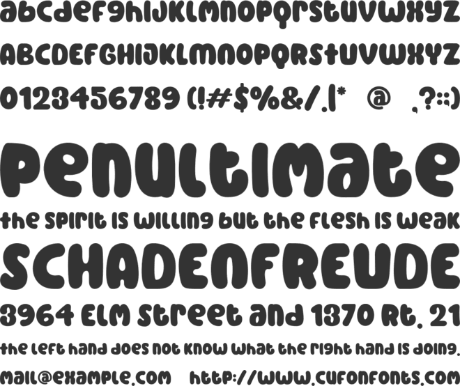 Monster Mash font preview