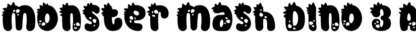 Monster Mash Dino 3 font