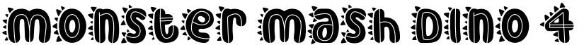 Monster Mash Dino 4 font