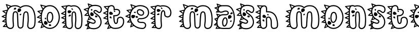 Monster Mash Monster 1 font