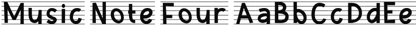 Music Note Four font