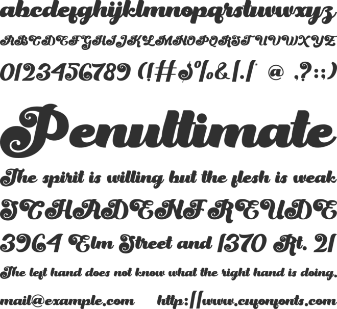 Magic Whip font preview