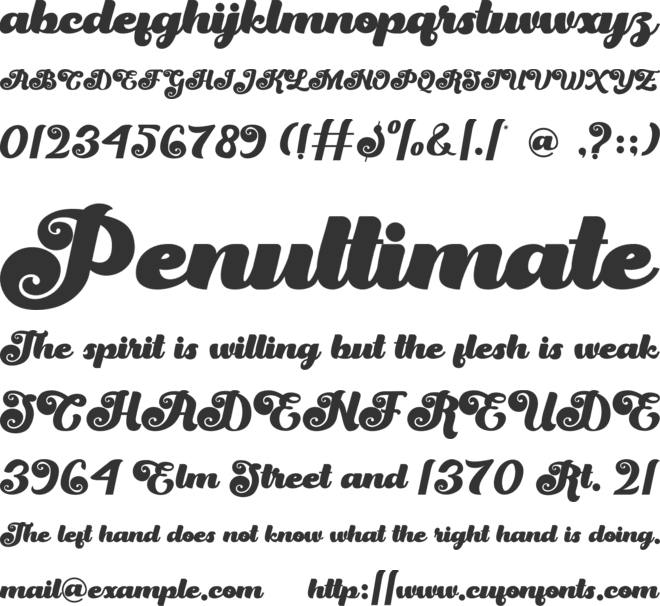 Magic Whip font preview