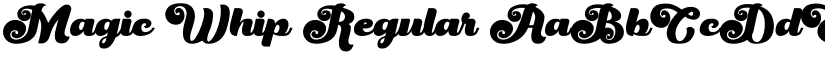 Magic Whip Regular font
