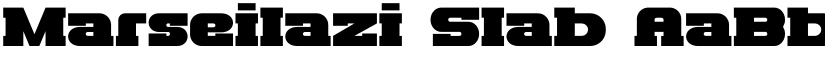Marseilazi Slab font