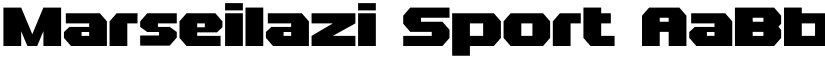 Marseilazi Sport font